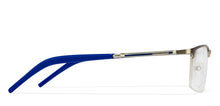 Load image into Gallery viewer, Silver Rectangle Half Rim Unisex Eyeglasses by Vincent Chase Online-114421
