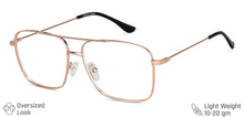 Load image into Gallery viewer, Rose Gold Square Full Rim Unisex Eyeglasses by Vincent Chase VC-134824