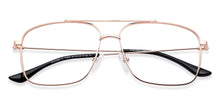 Load image into Gallery viewer, Rose Gold Square Full Rim Unisex Eyeglasses by Vincent Chase VC-134824