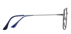 Gunmetal Square Full Rim Unisex Eyeglasses by Vincent Chase-134825