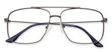 Load image into Gallery viewer, Gunmetal Square Full Rim Unisex Eyeglasses by Vincent Chase-134825