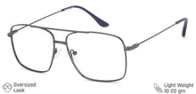 Load image into Gallery viewer, Gunmetal Square Full Rim Unisex Eyeglasses by Vincent Chase-134825