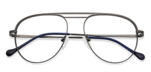 Load image into Gallery viewer, Gunmetal Aviator Full Rim Unisex Eyeglasses by Vincent Chase Essentials-134836