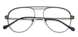 Gunmetal Aviator Full Rim Unisex Eyeglasses by Vincent Chase Essentials-134836