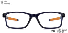 Load image into Gallery viewer, Blue Rectangle Full Rim Unisex Eyeglasses by Lenskart Air Computer Glasses-138130