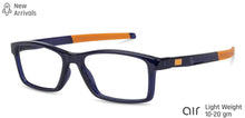 Load image into Gallery viewer, Blue Rectangle Full Rim Unisex Eyeglasses by Lenskart Air Computer Glasses-138130