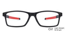 Load image into Gallery viewer, Black Rectangle Full Rim Unisex Eyeglasses by Lenskart Air Online-135163