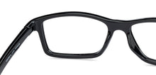 Load image into Gallery viewer, Black Rectangle Full Rim Unisex Eyeglasses by Lenskart Air Online-135163