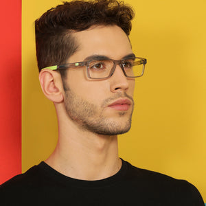 Transparent Rectangle Full Rim Unisex Eyeglasses by Lenskart Air Online-135164