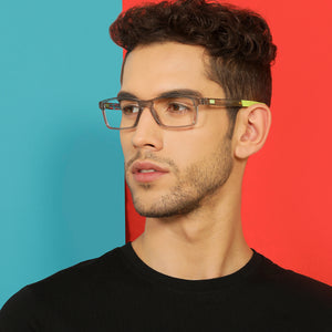 Transparent Rectangle Full Rim Unisex Eyeglasses by Lenskart Air Online-135164