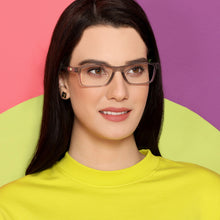 Load image into Gallery viewer, Transparent Rectangle Full Rim Unisex Eyeglasses by Lenskart Air Online-135164