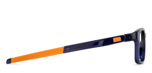 Blue Rectangle Full Rim Unisex Eyeglasses by Lenskart Air Computer Glasses-138130