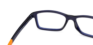 Blue Rectangle Full Rim Unisex Eyeglasses by Lenskart Air Computer Glasses-138130