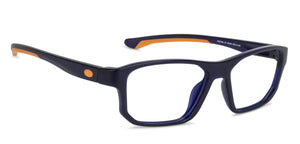 Blue Rectangle Full Rim Unisex Eyeglasses by Lenskart Air Online-135168