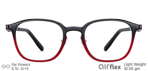 Red Rectangle Full Rim Unisex Eyeglasses by Lenskart Air LA-135175