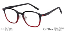 Load image into Gallery viewer, Red Rectangle Full Rim Unisex Eyeglasses by Lenskart Air LA-135175
