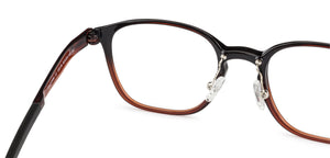 Black Rectangle Full Rim Unisex Eyeglasses by Lenskart Air LA-135176