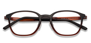 Black Rectangle Full Rim Unisex Eyeglasses by Lenskart Air LA-135176