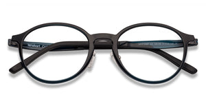 Blue Round Full Rim Unisex Eyeglasses by Lenskart Air-135185