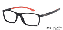 Load image into Gallery viewer, Black Rectangle Full Rim Unisex Eyeglasses by Lenskart Air Online-135169