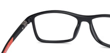 Load image into Gallery viewer, Black Rectangle Full Rim Unisex Eyeglasses by Lenskart Air Online-135169