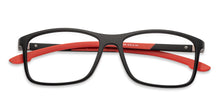 Load image into Gallery viewer, Black Rectangle Full Rim Unisex Eyeglasses by Lenskart Air Online-135169