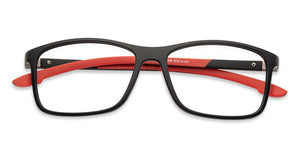 Black Rectangle Full Rim Unisex Eyeglasses by Lenskart Air Online-135169