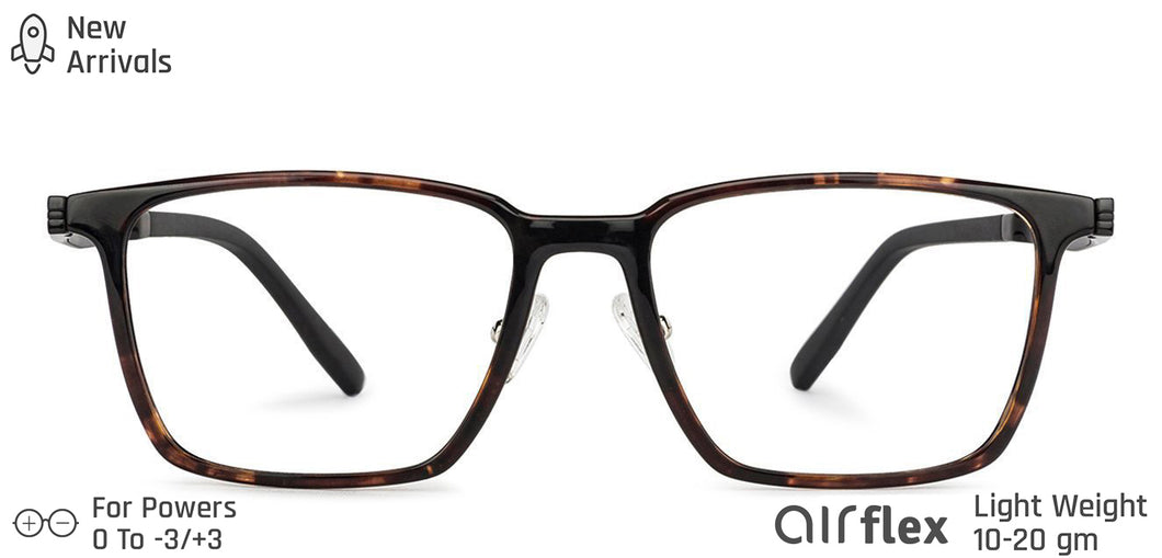 Brown Square Full Rim Unisex Eyeglasses by Lenskart Air LA-135180