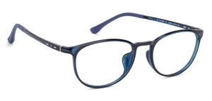 Blue Round Full Rim Unisex Eyeglasses by Lenskart Air LA-134590