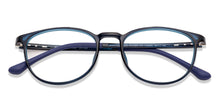 Load image into Gallery viewer, Blue Round Full Rim Unisex Eyeglasses by Lenskart Air LA-134590