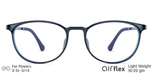 Blue Round Full Rim Unisex Eyeglasses by Lenskart Air LA-134590