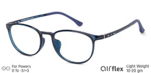 Load image into Gallery viewer, Blue Round Full Rim Unisex Eyeglasses by Lenskart Air LA-134590