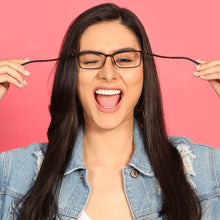 Load image into Gallery viewer, Brown Rectangle Full Rim Unisex Eyeglasses by Lenskart Air Online-134598