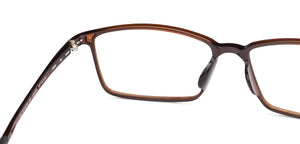 Brown Rectangle Full Rim Unisex Eyeglasses by Lenskart Air Online-134598