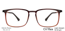 Load image into Gallery viewer, Brown Square Full Rim Unisex Eyeglasses by Lenskart Air Computer Glasses-138207