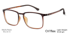 Load image into Gallery viewer, Brown Square Full Rim Unisex Eyeglasses by Lenskart Air Computer Glasses-138207