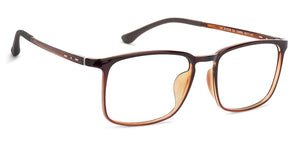 Brown Square Full Rim Unisex Eyeglasses by Lenskart Air Computer Glasses-138207