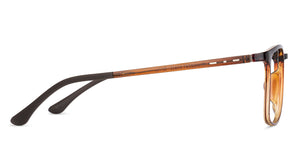 Brown Square Full Rim Unisex Eyeglasses by Lenskart Air Computer Glasses-138207