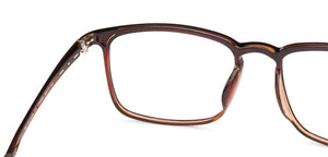 Brown Square Full Rim Unisex Eyeglasses by Lenskart Air Computer Glasses-138207