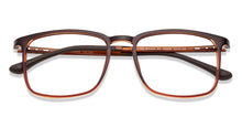 Load image into Gallery viewer, Brown Square Full Rim Unisex Eyeglasses by Lenskart Air Computer Glasses-138207