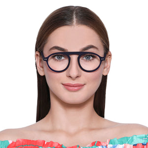 Blue Round Full Rim Unisex Eyeglasses by Vincent Chase Online-134463