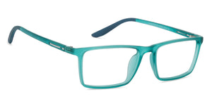 Green Rectangle Full Rim Kid Eyeglasses by Vincent Chase Kids-134689