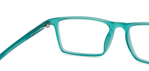 Green Rectangle Full Rim Kid Eyeglasses by Vincent Chase Kids-134689