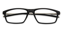 Load image into Gallery viewer, Black Rectangle Full Rim Unisex Eyeglasses by Lenskart Air LA-134705