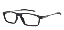 Load image into Gallery viewer, Black Rectangle Full Rim Unisex Eyeglasses by Lenskart Air LA-134705