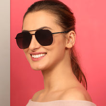 Load image into Gallery viewer, Black Square Full Rim Unisex Sunglasses by Vincent Chase Polarized-135529