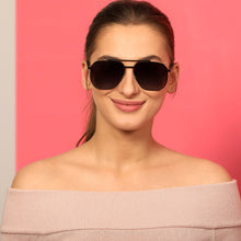 Load image into Gallery viewer, Black Square Full Rim Unisex Sunglasses by Vincent Chase Polarized-135529
