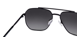 Black Square Full Rim Unisex Sunglasses by Vincent Chase Polarized-135529