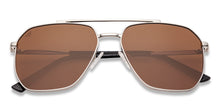 Load image into Gallery viewer, Silver Square Full Rim Unisex Sunglasses by Vincent Chase Online-135531