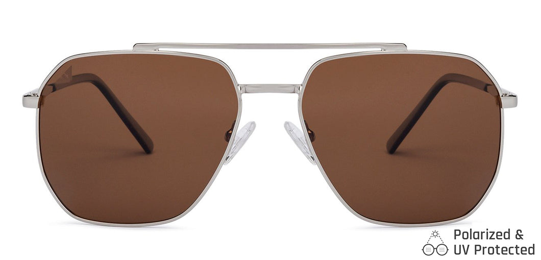 Silver Square Full Rim Unisex Sunglasses by Vincent Chase Online-135531